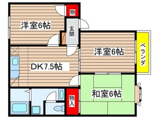 トル－スヒルズＩＴＭ　Ｊ棟の物件間取画像